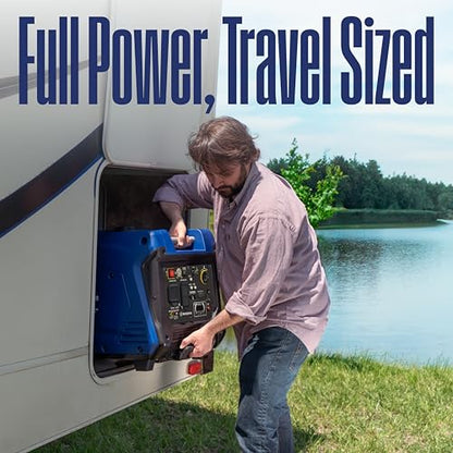 Westinghouse 5000 Peak Watt Super Quiet Portable Inverter Generator, Remote Electric Start with Auto Choke, RV Ready 30A Outlet, Gas Powered, CO Sensor, Parallel Capable - style: 5000 Watts - Gas Only - Remote Start
