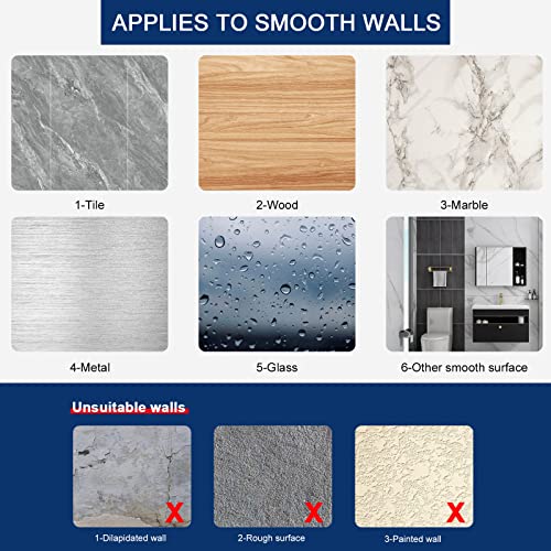 NearMoon Adhesive Hooks- Heavy Duty Bath Wall Hooks Waterproof Stainless Steel Towel Hangers Stick on Wall Clothes Holders for Bathroom Kitchen Home, 5 Pack (Brushed Nickel) - color: Brushed Nickel