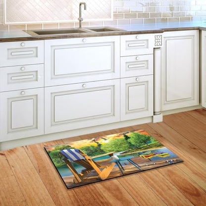 Briarwood Lane Lakeside Escape Summer Doormat - color: Lakeside Escape