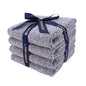 Everplush 4-Piece Premium Hand Towel Sets: Super-Soft, Highly Absorbent & Quick Drying Bathroom Towels – Versatile for Hotel, Bathroom, Shower, Spa, 16x30 Inches(Grey, 16" x 30") - color: Grey