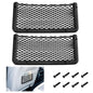 2 PCS Car Net Pocket, ABS Plastic Frame Cargo Net Storage Pockets Phone Nets, Car Mesh Net Pockets with Screws for Auto, RV, Boat, and Camper Storage Nets (9 x 4.3 Inch) - size: 9 x 4.3 Inch
