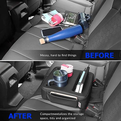 MARCHFA Cup Holders for Car SUV Backseat Cup Holders Rear Seat Drinks Holder Car Backseat Organizer Storage Backseat Accessories for Car Couch Boat Cup Holder Tray (Black)
