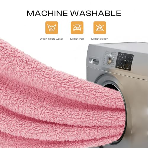 1 Pack 3 Calming Blankets Fluffy Premium Fleece Pet Blanket Soft Sherpa Throw for Dog Puppy Cat HazeBlue/Pink/Grey Large (41" x31") - color: Hazeblue/Pink/Grey, size: Large (Pack of 3)