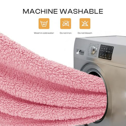 1 Pack 3 Calming Blankets Fluffy Premium Fleece Pet Blanket Soft Sherpa Throw for Dog Puppy Cat HazeBlue/Pink/Grey Large (41" x31") - color: Hazeblue/Pink/Grey, size: Large (Pack of 3)