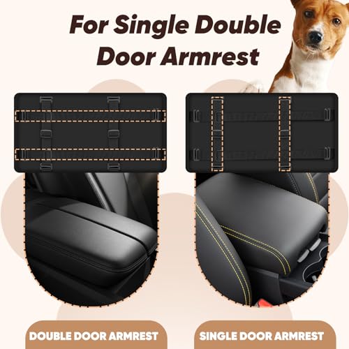 QUMY Dog Car Seats for Small Dogs Up to 11lbs, Portable Center Console Dog Booster Seat, Multi-Purpose Puppy CarSeat with Adjustable Safety Belt, Travel Pet Car Carriers for Small Dogs and Cat, Black - color: Black