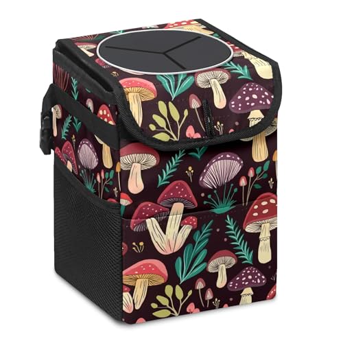 Car Trash Can – Multi-Purpose, Lightweight and Portable with Durable Water-Resistant Coating, No Installation Required, Practical and Ample Capacity, Variety of Colors.Mushroom - color: Mushroom(3)