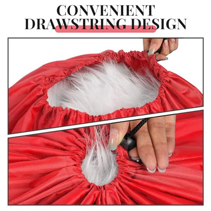 Woanger 12 Pack 28 x 45 Inch Extra Large Laundry Bags Bulk Washable Travel Laundry Bag with Drawstring Closure Large Dirty Clothes Organizer for College Dorm Home Hotel Camping(Red) - color: Red