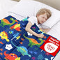 ROKDUK Weighted Blanket 3 lbs 36x48 in Breathable Blanket with Glass Beads Soft Heavy Blanket Throw Blue Dinosaur for 25-45 lbs All Season - size: 36 x 48 in & 3 lbs
