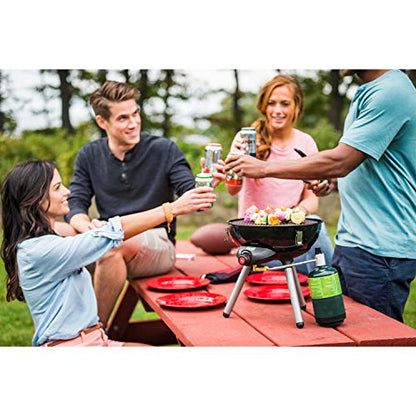 Coleman 24-Piece Enamel Dinnerware Set for Outdoor Dining, Dishwasher Safe, Full Dinnerware & Flatware Set for 4 People