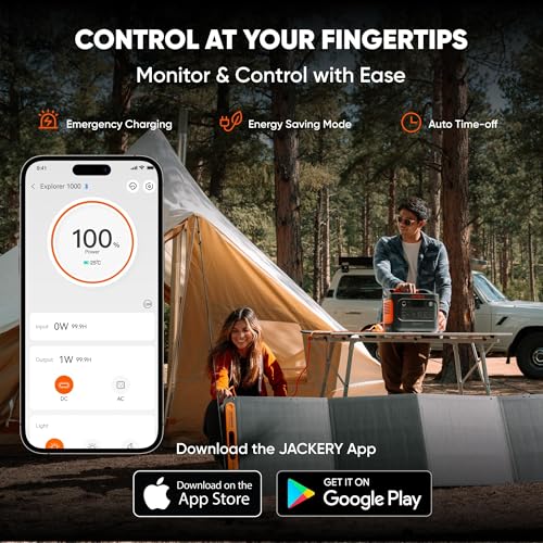 Jackery Explorer 1000 v2 Portable Power Station and Carrying Bag, 1070Wh LiFePO4 Battery,1500W AC/100W USB-C Output, 1 Hr Fast Charge, Solar Generator for for Outdoor, Camping - style: E1000v2+Carrying Bag