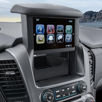 EDBETOS Console Organizer Tray for 2015-2020 GMC Yukon & Chevy Suburban/Tahoe Screen Back Storage Tray, Hidden Dashboard Storage Organizer, Motorized Screen Rear Tray for Sunglasses, Phones, Cards