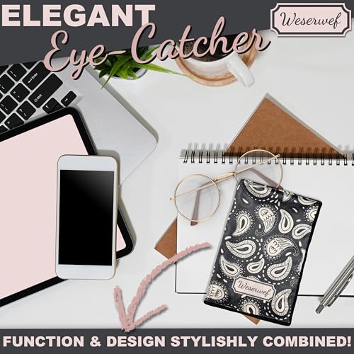 WESERWEF Design Microfiber Glasses Cleaning Cloth – Premium Cleaning Cloth for Eyeglasses, Screens, Tablets, Cameras & Lenses, 12" x 12", Ultra-Soft & Scratch-Free (Doodle) - color: doodle