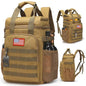 Tactical Backpack Cooler,Lunch Backpack for Men Adults Work with Handle，Soft Cooler Backpack Insulated Waterproof Leak Proof - color: Brown