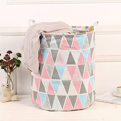 Merdes 19.7’’ Waterproof Foldable Laundry Hamper, Dirty Clothes Laundry Basket, Linen Bin Storage Organizer for Toy Collection (Triangle) - color: Triangle