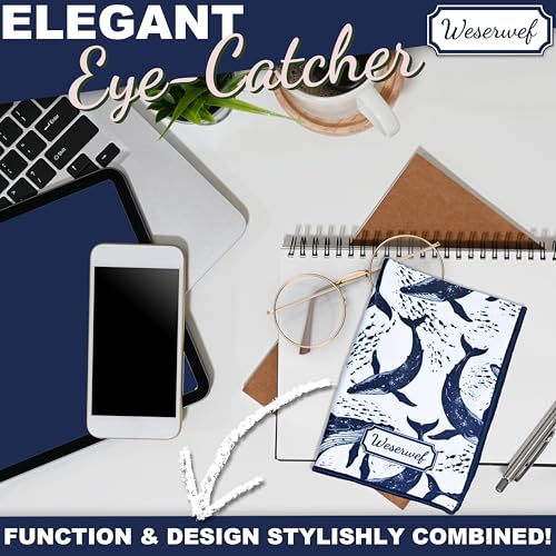 WESERWEF Design Microfiber Glasses Cleaning Cloth – Premium Cleaning Cloth for Eyeglasses, Screens, Tablets, Cameras & Lenses, 12" x 12", Ultra-Soft & Scratch-Free (Whales) - color: whales