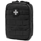 Carlebben EMT Pouch MOLLE Ifak Pouch Tactical MOLLE Medical First Aid Kit Utility Pouch - color: Black