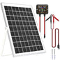 SOLPERK Solar Panel Kit 10W 12V, Waterproof Solar Battery Trickle Charger Maintainer + Smart MPPT Controller + Adjustable Mount Bracket for Boat Car RV Motorcycle Marine Automotive - size: 10W