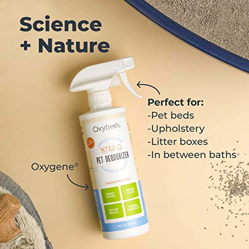 Oxyfresh Extra Strength Dog and Cat Odor Eliminator for Home Spray - Finally Say Goodbye to Stinky Odors - Gently Neutralizes at the Source - Works on Contact - Upholstery & Auto - Safe