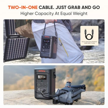 Jackery Explorer 240D Power Bank, 80,000mAh LiFePO4 Battery Portable Power Station, 200W DC Output,1-Hour Fast Charging, Compact for Outdoor Camping, Travel, Emergencies - style: E240D