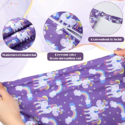Shappy 2 Pack Large Travel Laundry Bags, Large Wet Dry Waterproof Dirty Clothes Bag for Suitcase, Swimsuit Beach Gym College Dorm Wet Bag(Unicorn) - style: Unicorn