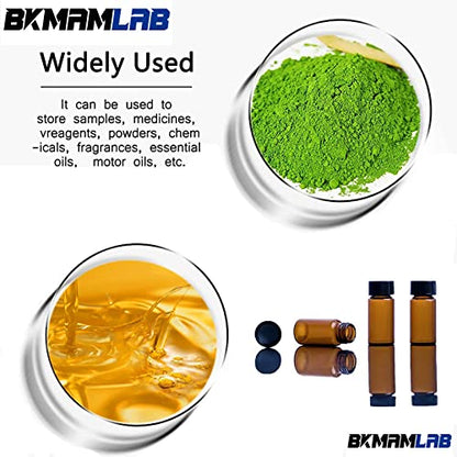 40ml Amber Small Glass Vials 30pcs with Screw Caps(30pcs) - color: Amber, size: 40ml 30pcs