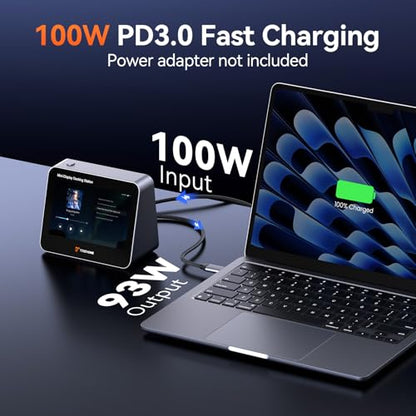 Tobenone 5" FHD 1080P Mini Monitor for PC with USB-C Hub, 100W PD, 4 USB Ports, SD/Micro SD, Portable Monitor for Digital Photo Frame, Desktop Clock, Second Screen, Home&Office