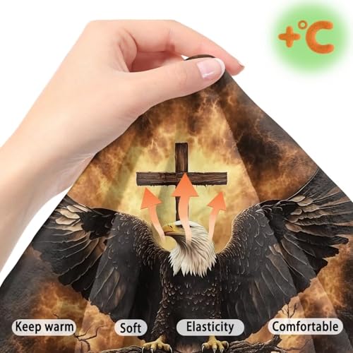 Eagle Cross Pattern 2 Pack RV Dinette Cushion Covers Washable Camper Cushion Slipcover Scratch-Resistant Sofa Chair Cover Camper Seat Covers Dinette Booth - color: Eagle Cross