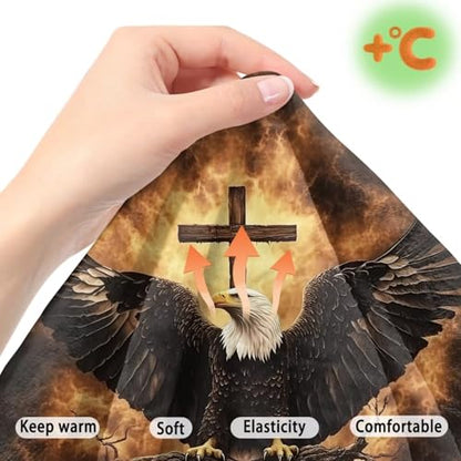 Eagle Cross Pattern 2 Pack RV Dinette Cushion Covers Washable Camper Cushion Slipcover Scratch-Resistant Sofa Chair Cover Camper Seat Covers Dinette Booth - color: Eagle Cross