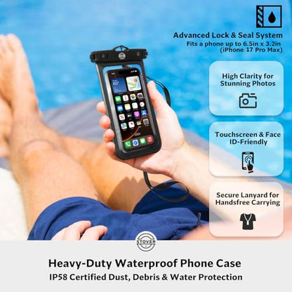 STOVER 5/10/25/30/40/55L Waterproof Dry Bag- Roll-Top Backpack w/Phone Case- Kayaking, Hiking, Camping, Boating- Men/Women - color: 10l Green, size: 10L