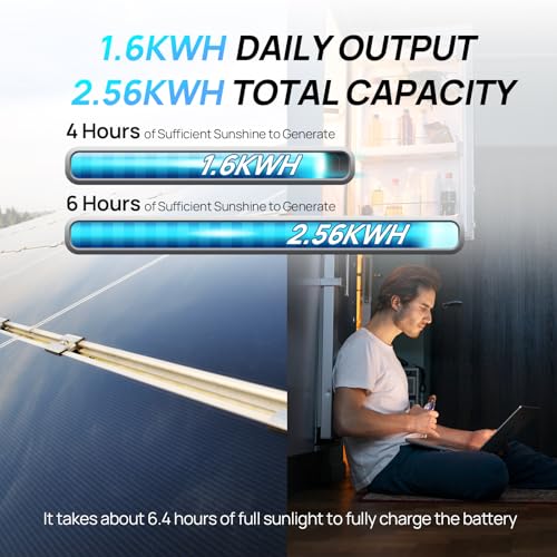 ECO-Worthy 1.6KWH Complete Solar Panel Kit 400W 12V for RV Off Grid: 4 * 100W Solar Panel + 40A MPPT Controller + 2 * 12V 100Ah Lithium Battery + Upgraded 2000W Power Inverter + Bluetooth Module - style: Pro 400W Complete Kit