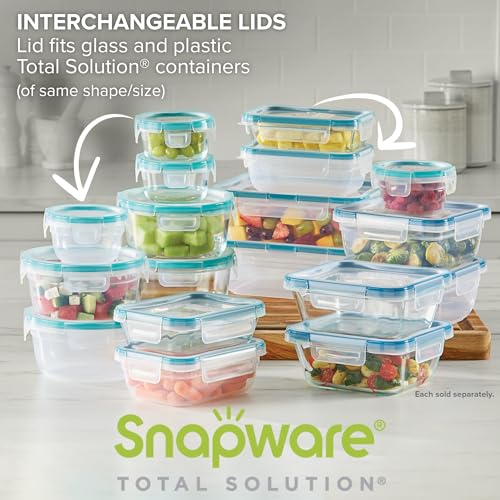 Snapware Food Storage Containers, Plastic, 8.5-Cup, Rectangular | Leakproof & Airtight | BPA-Free | Microwave & Dishwasher Safe | Pack of 6 - size: 6 Pack, style: 8.5 Cup