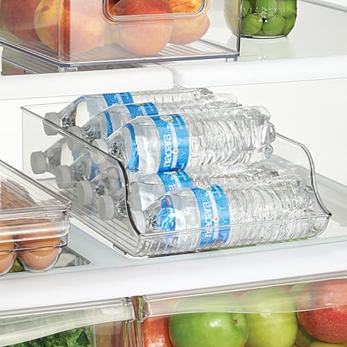 iDesign Fridge Storage Bin Set, Set of 8, Clear | Includes Bins with Handles, Water Bottle Holder - style: Combo Pack