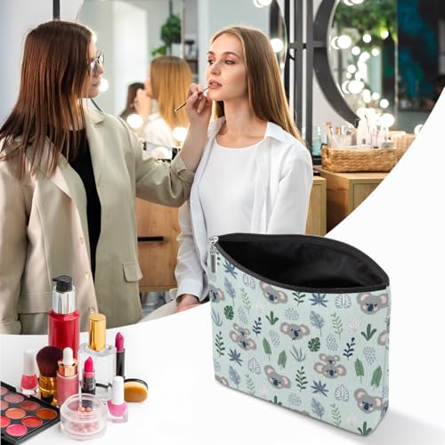 2 PCs Koala Gifts, Cute Koalas Makeup Bag, Koala Stuff Cosmetic Bag Travel Pouch, Animal Lovers Gifts for Women Girls Daughter Best Friend Sisters Niece Friendship Graduation Birthday - color: Multicolor 0106
