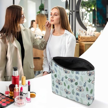 2 PCs Koala Gifts, Cute Koalas Makeup Bag, Koala Stuff Cosmetic Bag Travel Pouch, Animal Lovers Gifts for Women Girls Daughter Best Friend Sisters Niece Friendship Graduation Birthday - color: Multicolor 0106
