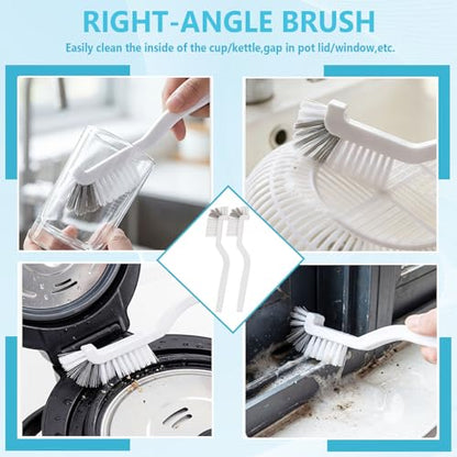15PCS Crevice Cleaning Brush Grout Brush, Hard Bristle Cleaning Supplies for Bathroom, Kitchen, Window Sill, Tile Corners & Household Deep Cleaning