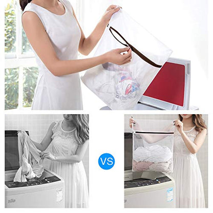 GOGOODA Mesh Laundry Bags for Delicates Durable Protective Wash Bags Travel Storage Bags for Intimates Lingerie, 6PCS （3L,3M） - size: 3L,3M