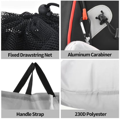 Travel Laundry Bags, 2Pcs JHX Foldable Dirty Clothes Bag 【Upgraded】 with Fixed Drawstring Net, Handles and Carabiner, Portable Laundry Bags for Travel, Fitness, and Students (Gray) 30"H x 21"W - color: Gray