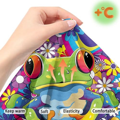 Frog Hippie Daisy Pattern 2 Pack RV Dinette Cushion Covers Breathable Sofa Furniture Protector Flannel Loveseat Sofa Chair Cover Camper Seat Covers Dinette Booth - color: Frog Hippie Daisy