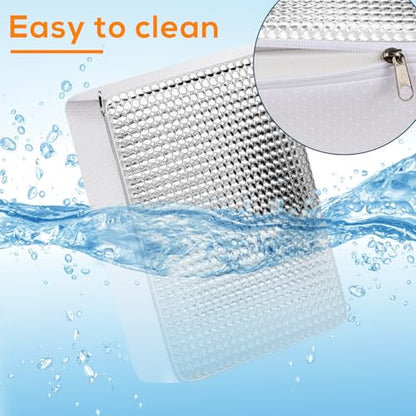 YUNVI RV Skylight Insulator 14x22x2.8,RV Vent Cover and Skylight Shade,Waterproof RV Vent Insulator Sunroof Pillow for Inside Camper Shower