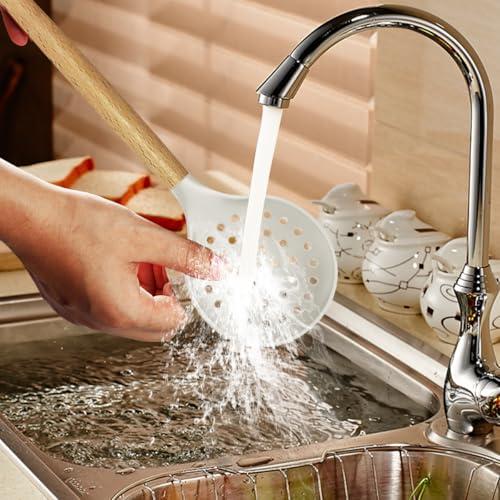 oannao Silicone Cooking Utensils Set - 446°F Heat Resistant Silicone Kitchen Utensils for Cooking,Kitchen Utensil Spatula Set w Wooden Handles and Holder for Non-Stick Cookware (Cream White) - color: Cream White