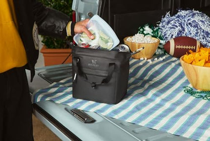 Stanley All Day Julienne Soft Cooler Bag and Lunch Box | Insulated Travel Bag with Zipper | BPA-Free - color: Black, style: Max