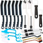 20 PCS Crevice Cleaning Brush Set - Multi-Purpose Hard Bristle Brushes for Deep Cleaning Kitchen, Bathroom, Grout, Sink, Cup, Blender, Corners, Tight Spaces - size: 20 PCS