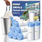 Small Trash Bags 5 Gallon Drawstring,1.1 Mil,Unscented,240 Count | Tear-Free,Leakproof,Strong Garbage Can Liners,White,Fit 15 - 18 Liter Waste Bins,for Home Bathroom Office Car Everyday Use - color: 5gal-240