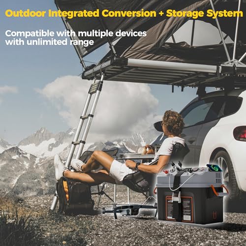 SUNAPEX Smart Battery Box 12V/24V Power Center - Multi Ports & Circuit Breaker for Trolling Motor, Marine,RV & Solar Panel (Pro,Battery Not Included) - size: Smart battery box-Pro
