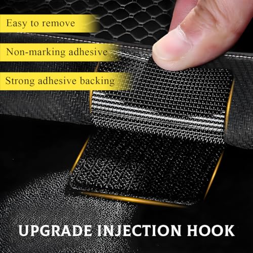 Yourkar 10 PCS Hook and Loop Strips with Adhesive, 2"×2" Car Mats Self-Adhesive Tape Strip, Multi-Purpose Non-Slip Double Sided Snap Fastening Tape, Fixing Tape for Sofa Carpet - color: 10 PCS