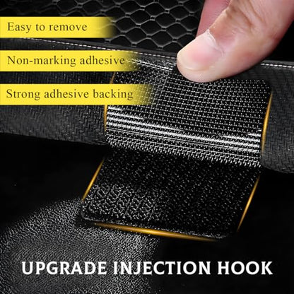 Yourkar 20 PCS Hook and Loop Strips with Adhesive, 2"×2" Car Mats Self-Adhesive Tape Strip, Multi-Purpose Non-Slip Double Sided Snap Fastening Tape, Fixing Tape for Sofa Carpet - color: 20 PCS
