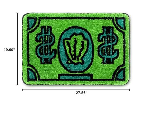 Drydiet Money Bathroom Rug Gift Cute Bill Door Bath Mat for Bedroom Kitchen Dorm Money Shape Shower Mat Decoration Non Slip Washable Bath Rug for Bathroom - style: Cash