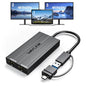WAVLINK USB 3.0 or USB C to Dual HDMI 4K@60hz Splitter Extended Display for Dual Monitor, Displaylink Adapter Two HDMI 4K 60Hz for Apple Mac M1-M5/Macbook Neo or Windows 10/11,Driver Required