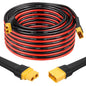 MOOKEERF XT60 Extension Cable 10AWG 35FT With Male to Female Connector for Portable Power Station Solar Panel RC Battery - size: 35FT