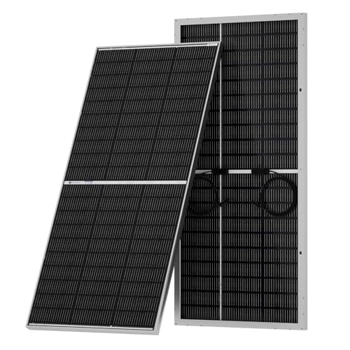 ECO-WORTHY 195W N-Type 18BB Bifacial Solar Panel, 1PC 12 Volt Monocrystalline Solar Panel with 25% High Conversion Efficiency, Ideal for RV, Boat, Roof, Farm,Home & Off-Grid Applications - style: 195W N-Type Solar Panel